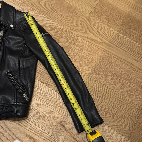 7 For All Mankind Leather Jacket - Picture 9 of 9